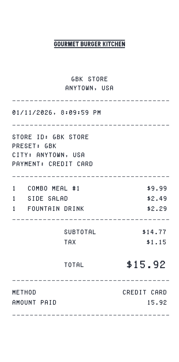 GBK receipt preview