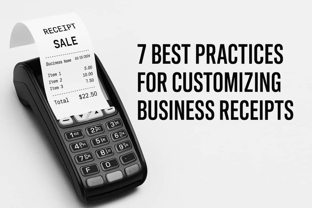 Business receipt customization best practices
