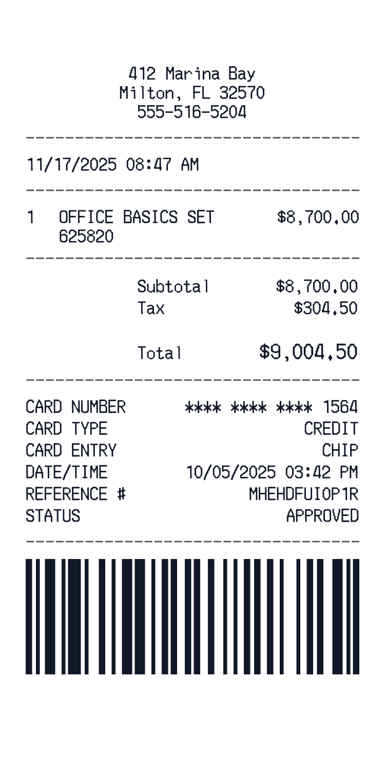 Rolex receipt example with Rolex Oyster Perpetual preview