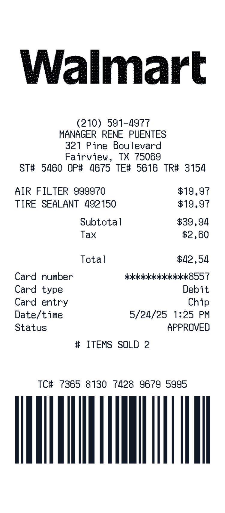walmart example with Zsty Paws FLTK products Debit card and 2 more items preview
