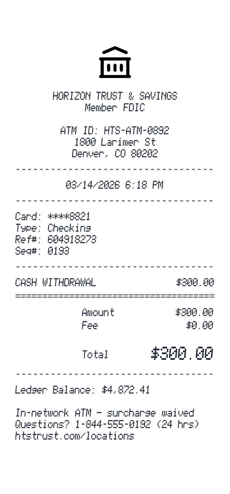 Random Bank Recieptr Generate Bank Transaction Receipt